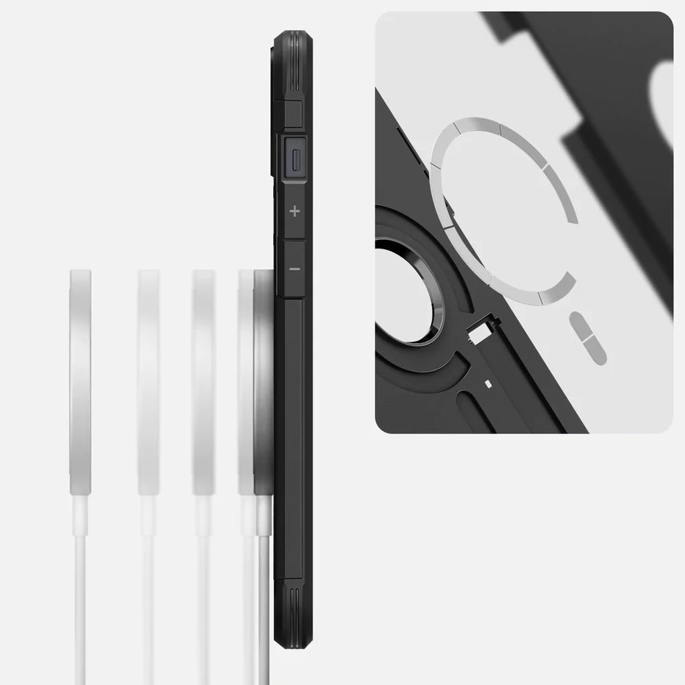 Oryginalne etui od marki Spigen z serii Tough Armor Mag z MagSafe dla iPhone 14, czarne